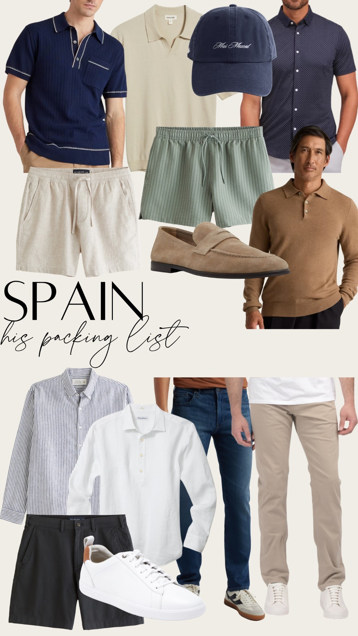 Mr. Chic’s Spain packing list! Europe outfits for men

#LTKMens #LTKTravel