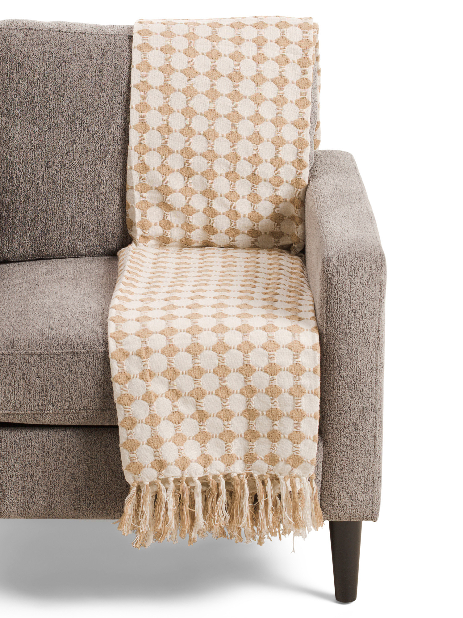 Made In India Super Soft Cotton Dot Diamond Summer Throw | Global Home | Marshalls | Marshalls