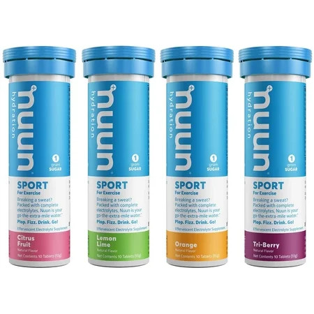 Nuun Sport: Electrolyte Drink Tablets, Citrus Berry Mixed Box, 4 Tubes (40 Servings) | Walmart (US)