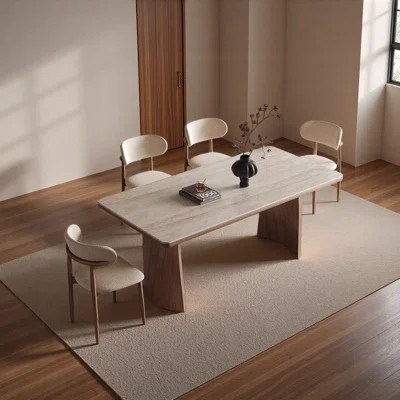 Vintage Cream-Style Solid Wood Dining Table | Wayfair North America