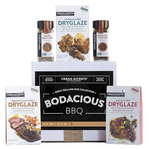 Urban Accents BODACIOUS BBQ, Gourmet BBQ Gift Baskets with Grilling Spices and Rubs (Set of 5) - ... | Amazon (US)