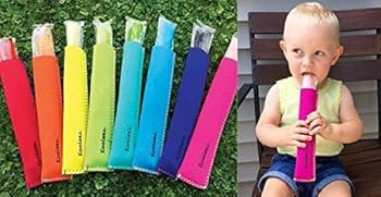 Kooleez - #1 THE ORIGINAL Neoprene FULL LENGTH Freezer Pop Sleeves Ice Pop Sleeves 8-Pack | Amazon (US)