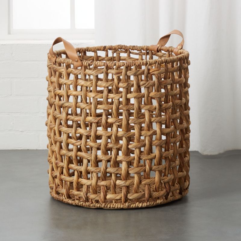 Links Large Natural Basket with Handles + Reviews | CB2 | CB2