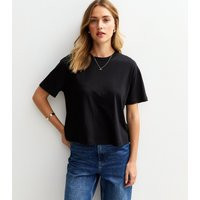 Women's Black Boxy Fit T-Shirt New Look | New Look (UK)