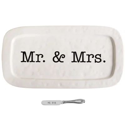 Nicoline 2-Piece 'Mr. & Mrs.' Platter Set | Wayfair North America