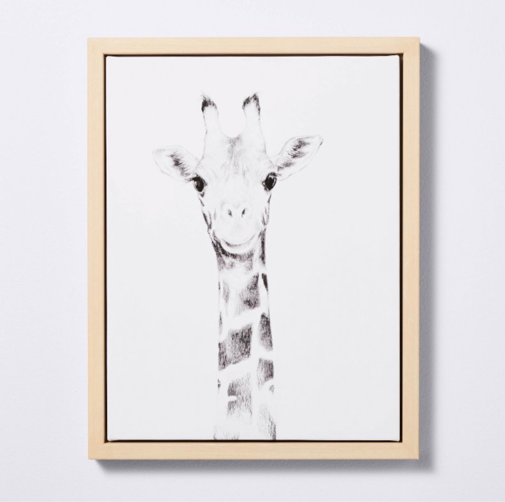 Framed giraffe nursery decor