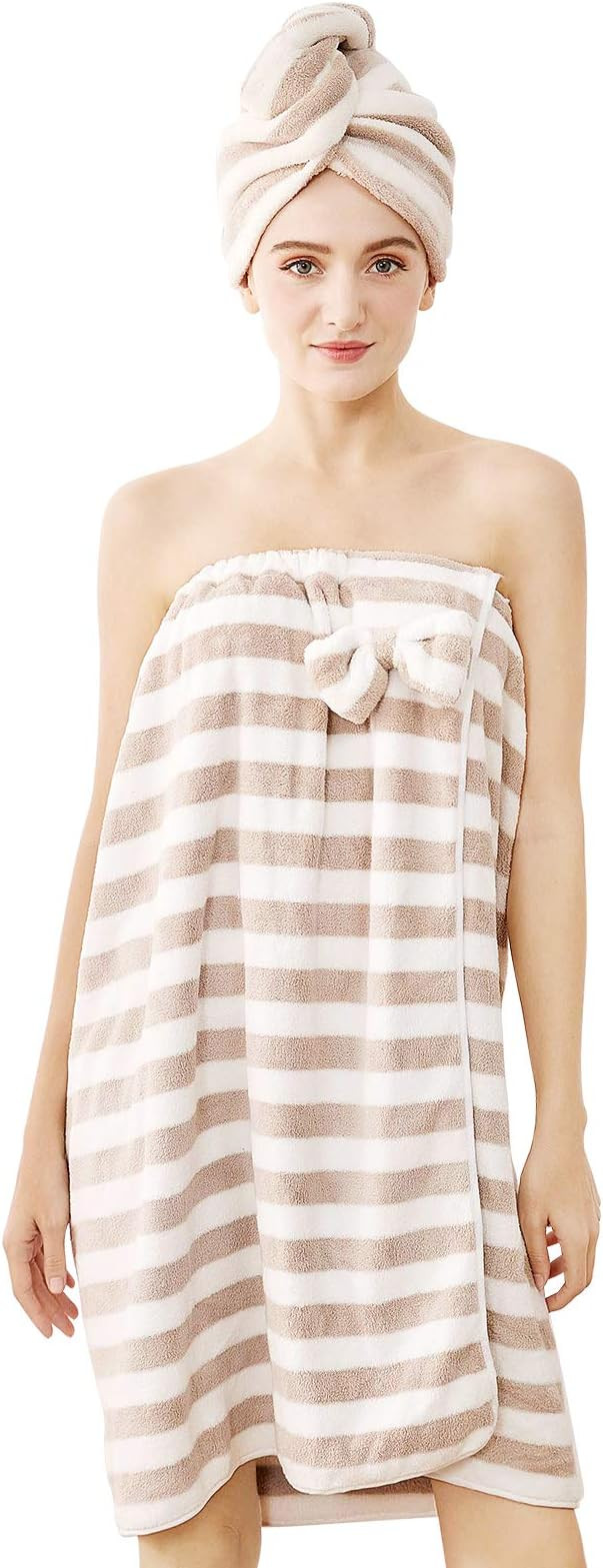 Bath Wrap for Women,H HomeZzz Women Shower Wrap Lightweight Spa Bathrobe Comfortable Bath Towels ... | Amazon (CA)