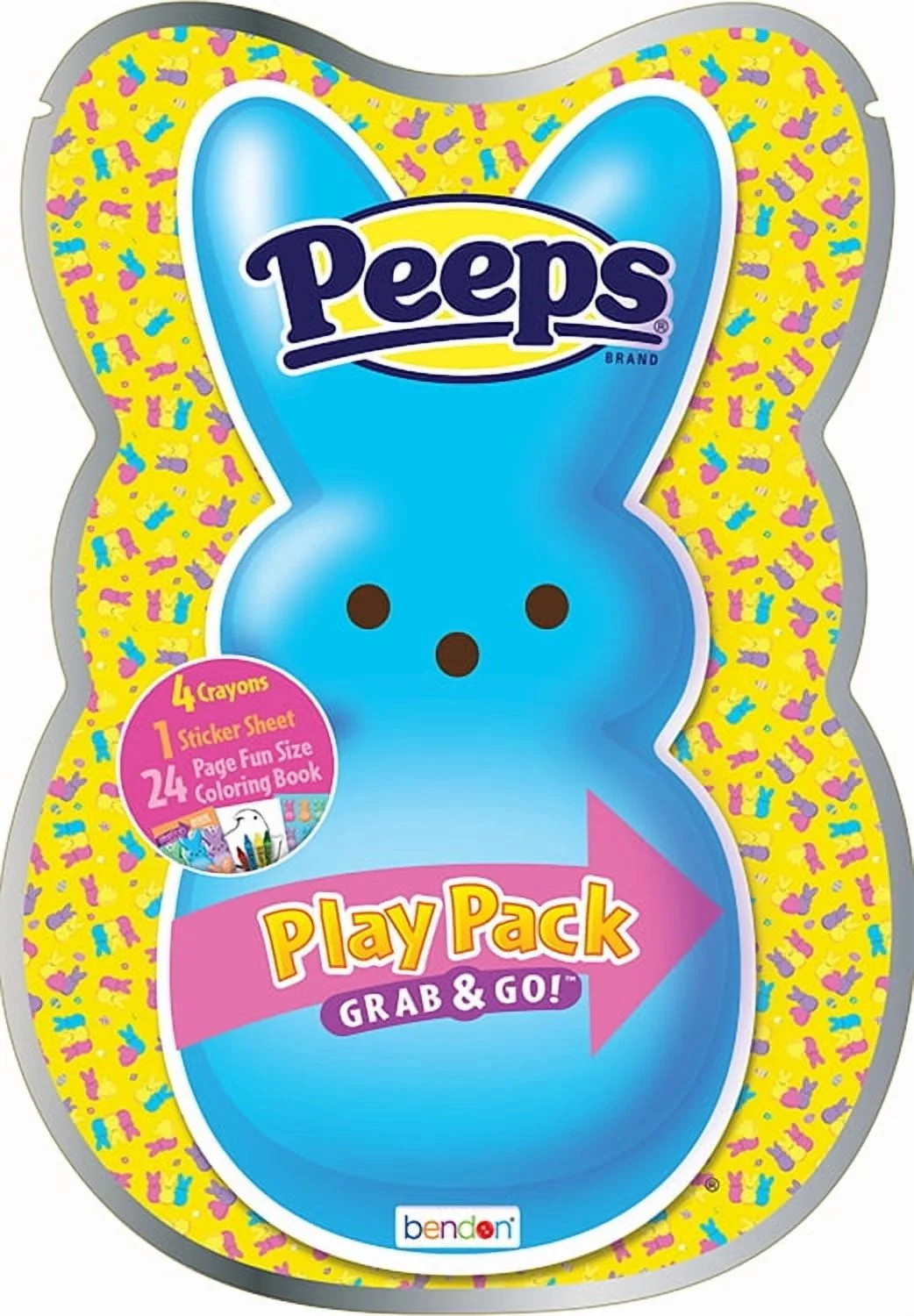 PEEPS Easter Activity Pack with Coloring Book and Mini Crayons, Paperback by Bendon | Walmart (US)
