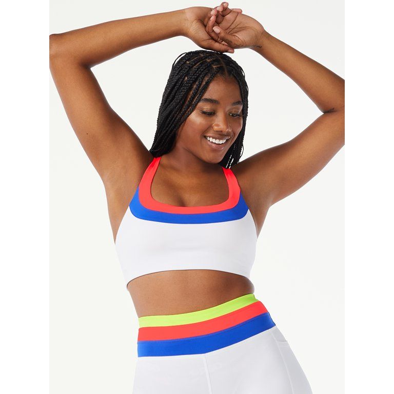 Love & Sports Women's Sophia Compression Sports Bra - Walmart.com | Walmart (US)