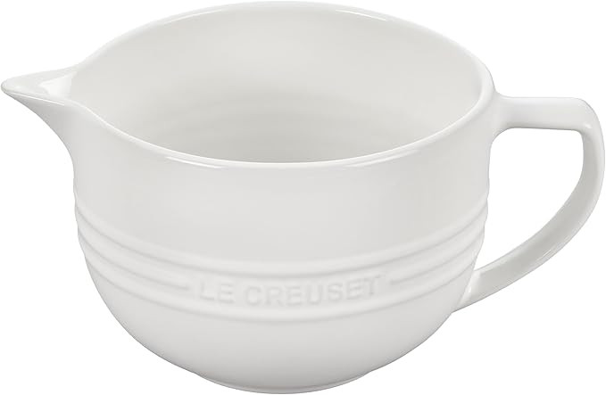 Le Creuset Stoneware Signature Batter Bowl, 3.25qt., White | Amazon (US)