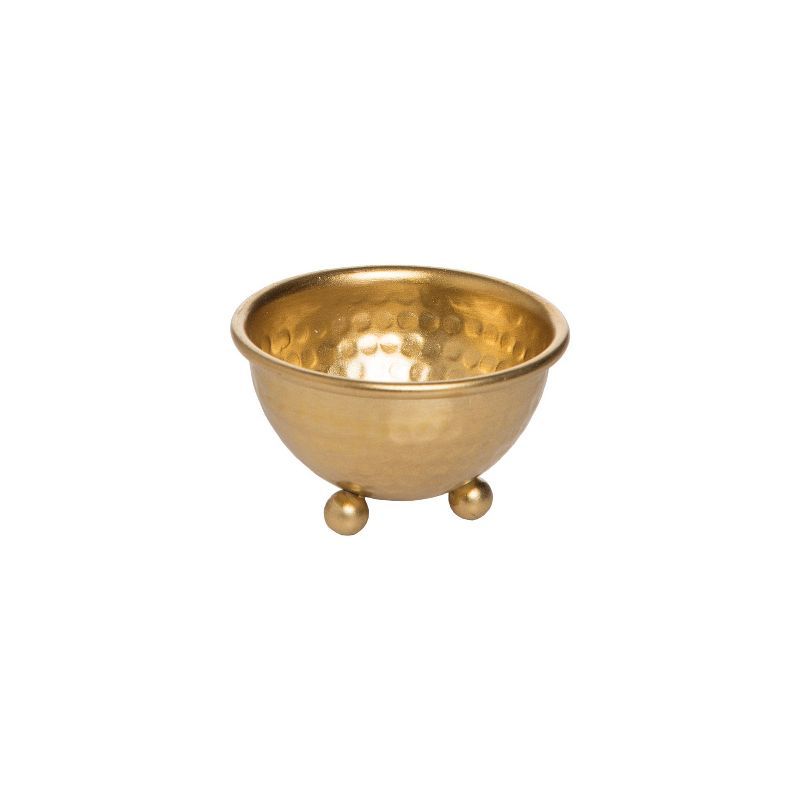 Gold Hammered Metal Decorative Jewelry Bowl - Foreside Home & Garden | Target