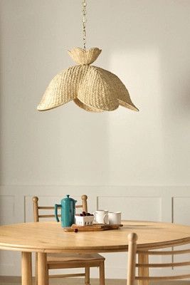 Solie Woven Wicker Pendant Light | Anthropologie (US)