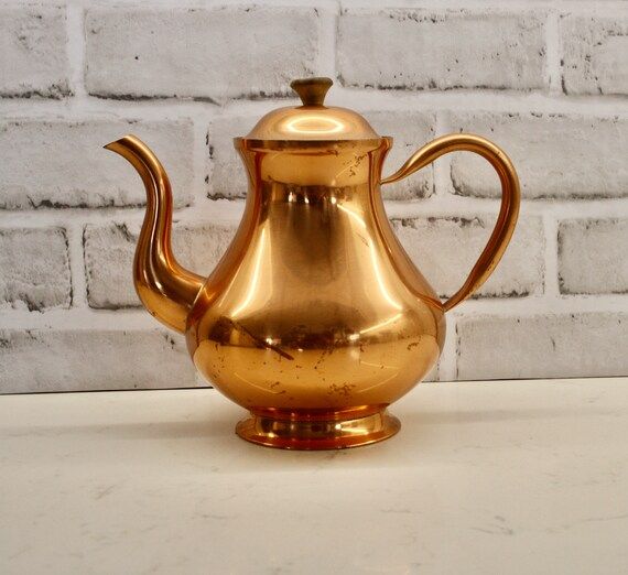 Vintage Tagus Copper Tea Pot or Coffee Pot | Etsy Canada | Etsy (CAD)