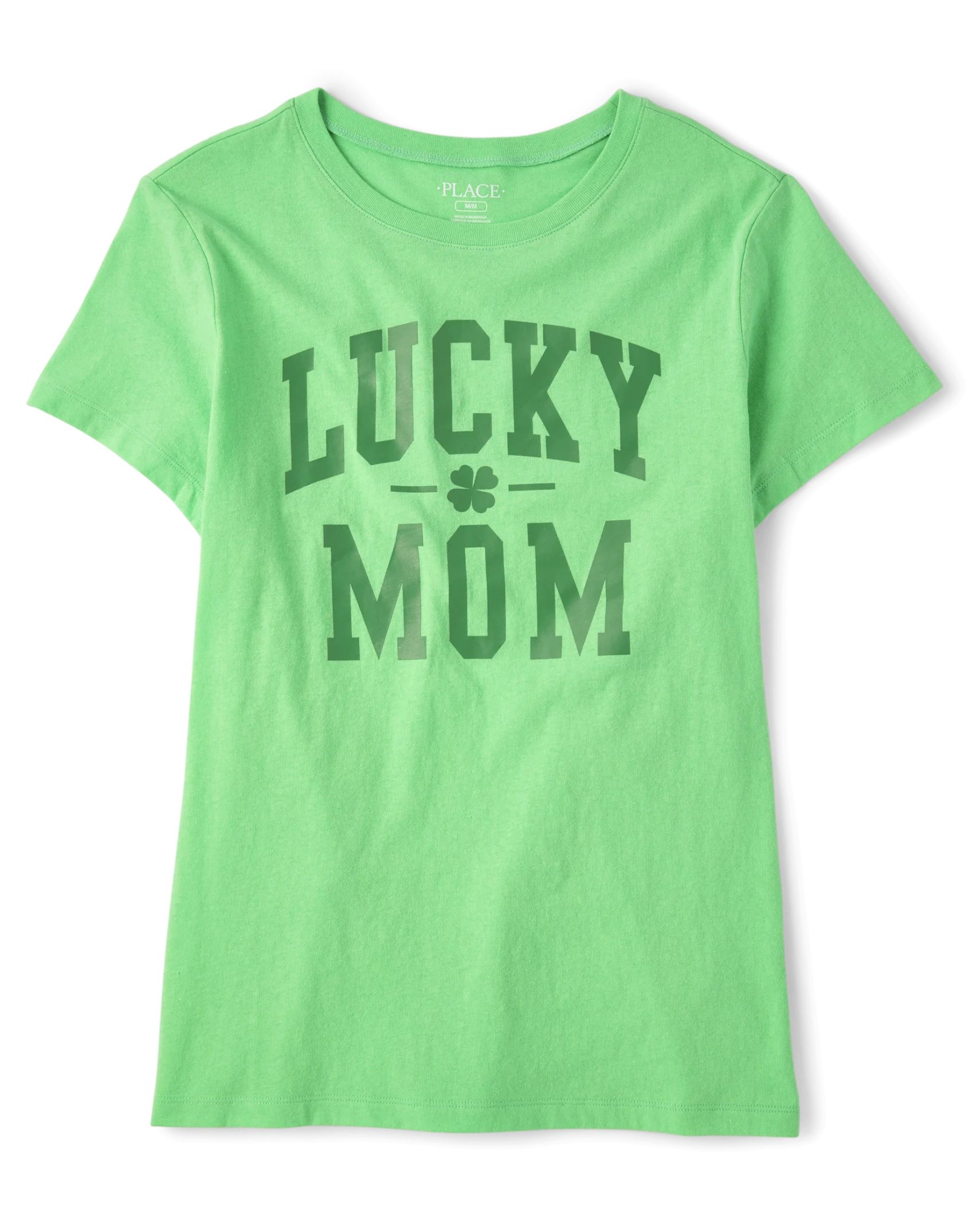 Womens Matching Family Lucky Mom Graphic Tee - parakeet | The Children's Place