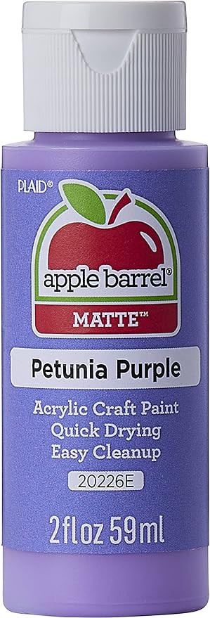 Apple Barrel Acrylic Paint in Assorted Colors (2 oz), JA20226, Petunia Purple | Amazon (US)