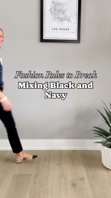 Navy and black outfit ideas! 
1.) Top- old, linked similar || jeans- small/regular || shoes- 7.5
2.) skirt- old, linked similar || top- small || shoes- similar 
3.) top- similar || pants- linked similar || Blazer- xs || shoes- similar 

#LTKworkwear #LTKstyletip #LTKSeasonal