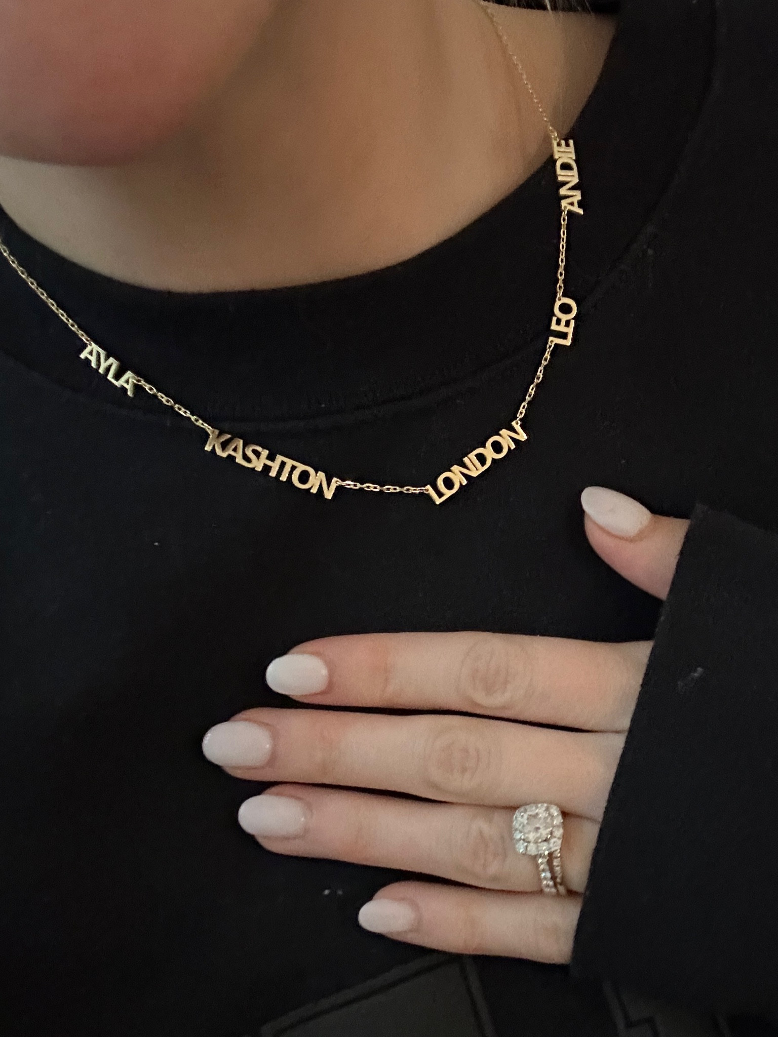 My name necklace!!! They gave me 25% off for 24 hours!!! Use code JADE25 to get 25% off!! 