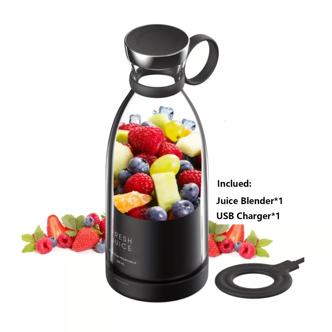 Portable Electric Wireless Mini Fruit Blender Juicer Perfect - Temu