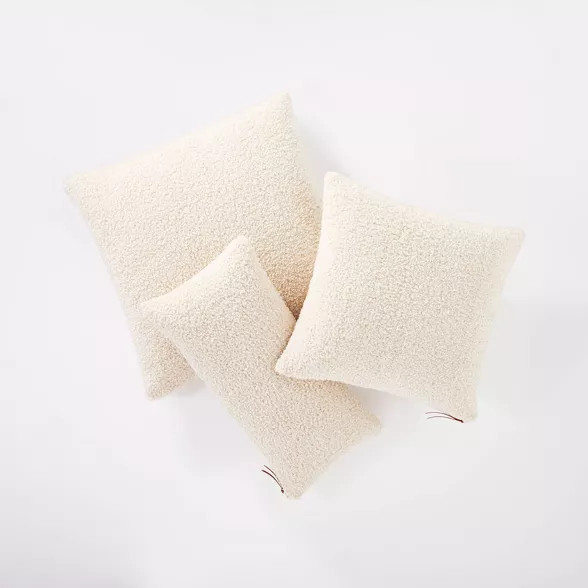 Boucle Throw Pillow with Exposed Zipper - Threshold™ designed with Studio McGee | Target