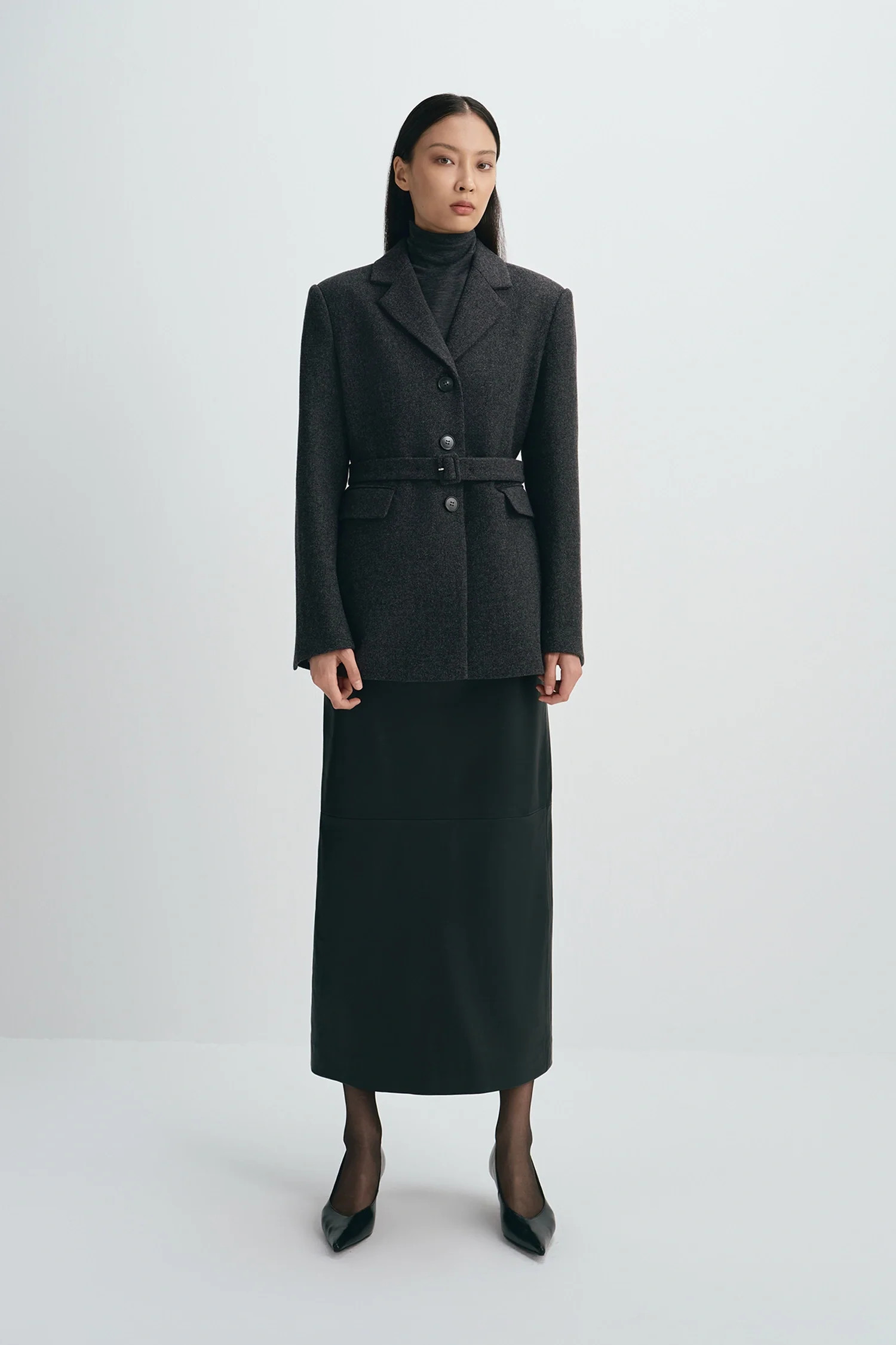 Roan Belted Wool Blazer | Rue Sophie | Rue Sophie