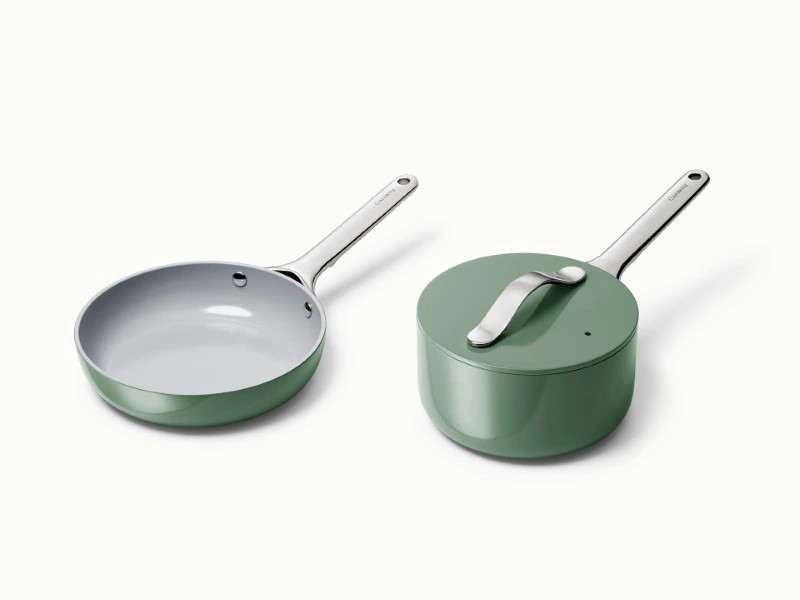 Mini Fry Pan & Sauce Pan Duo | Ceramic Non-Stick & Non-Toxic | Caraway
