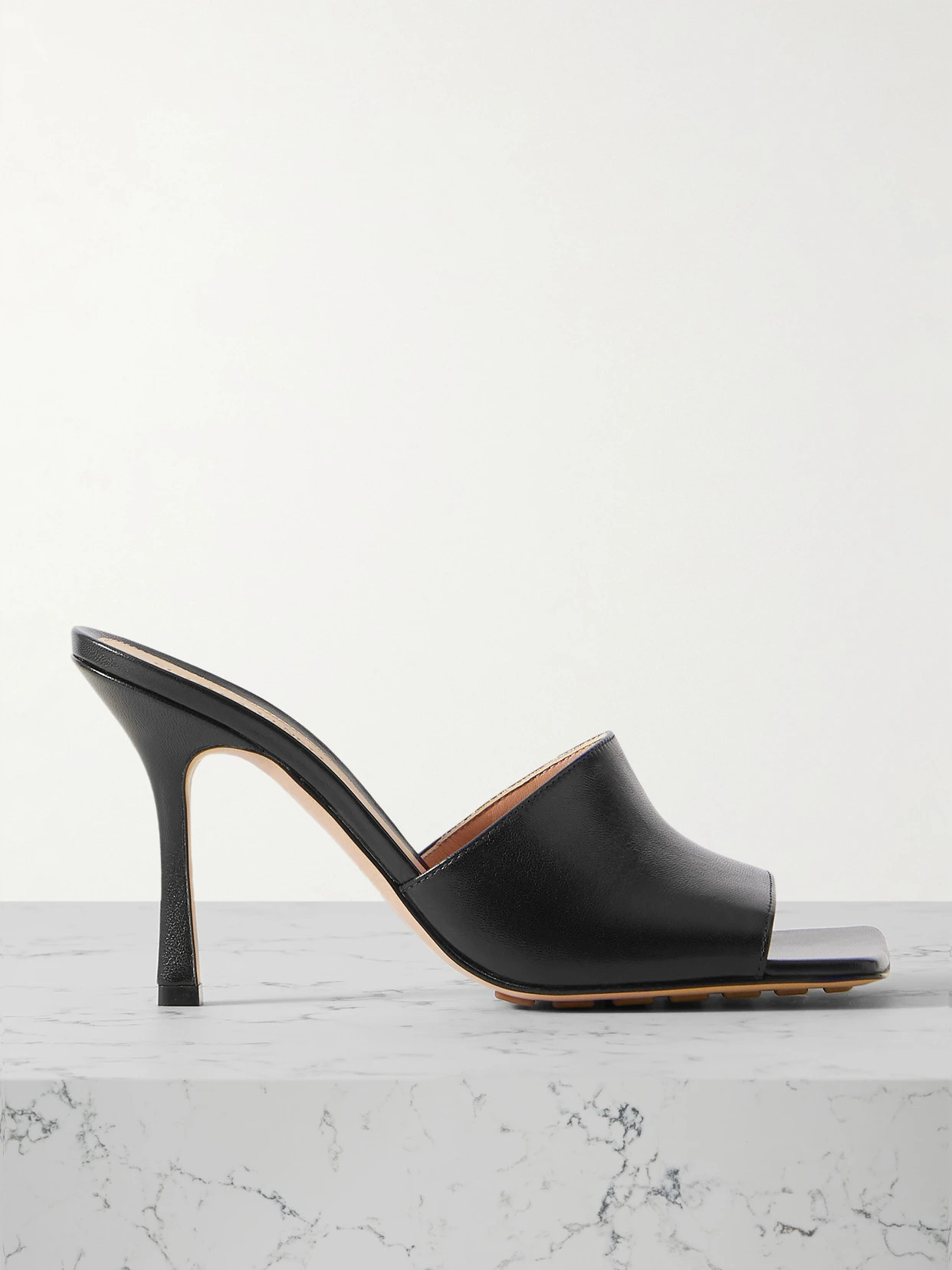 Bottega Veneta - Leather Mules - Black | NET-A-PORTER (US)
