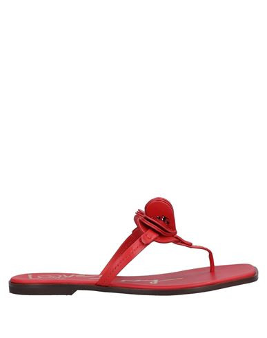 Tory Burch Woman Thong sandal Red Size 5.5 Leather | YOOX (US)