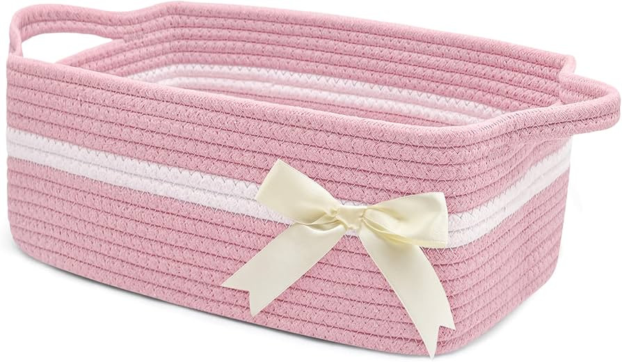 Gift Baskets Empty for Girl, Storage Basket for Gifting Small Woven Rope Basket for Towels Baby S... | Amazon (US)