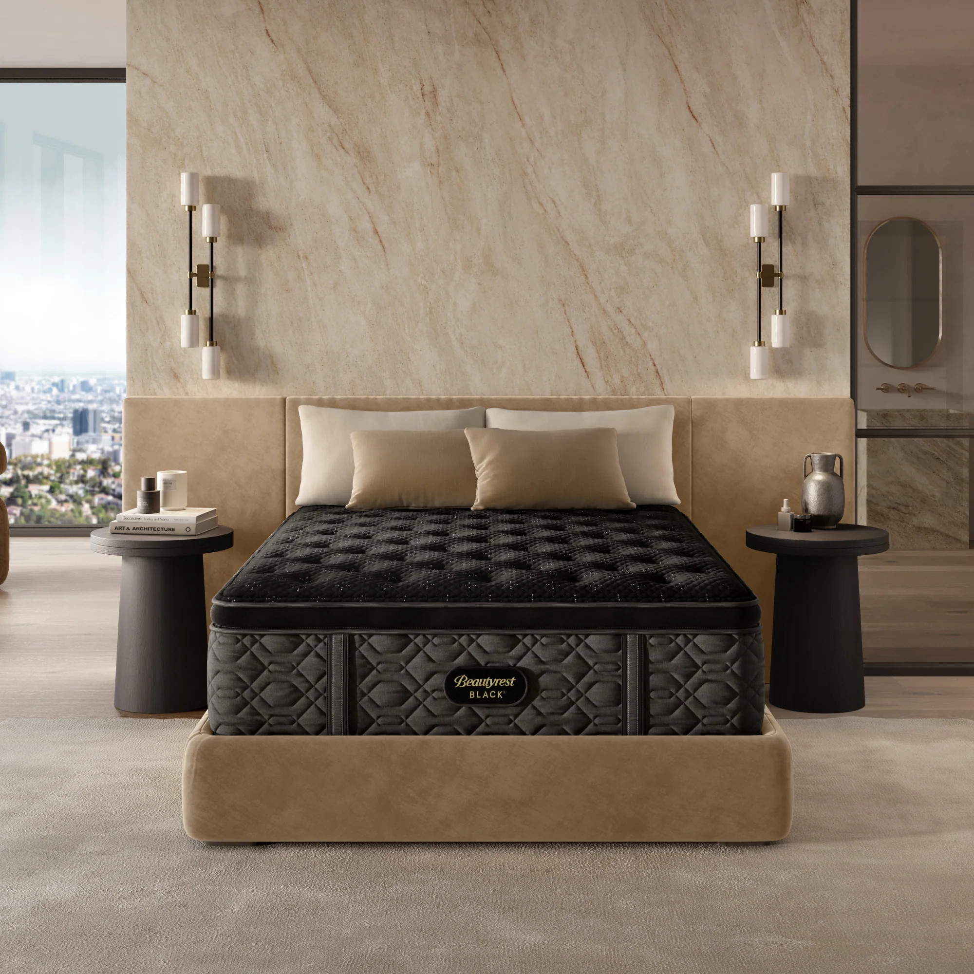 Beautyrest Black Series Three 16.75"" Plush Pillow Top Mattress -California King - Cal King | Beautyrest