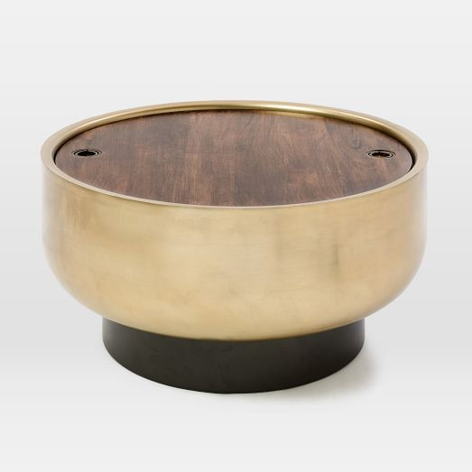 Drum Storage Coffee Table (32"–40") | West Elm (US)