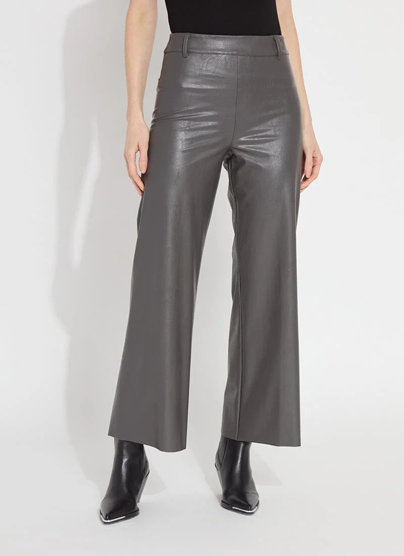 Vegan Leather Wide Leg (28" Inseam) | Lysse NY