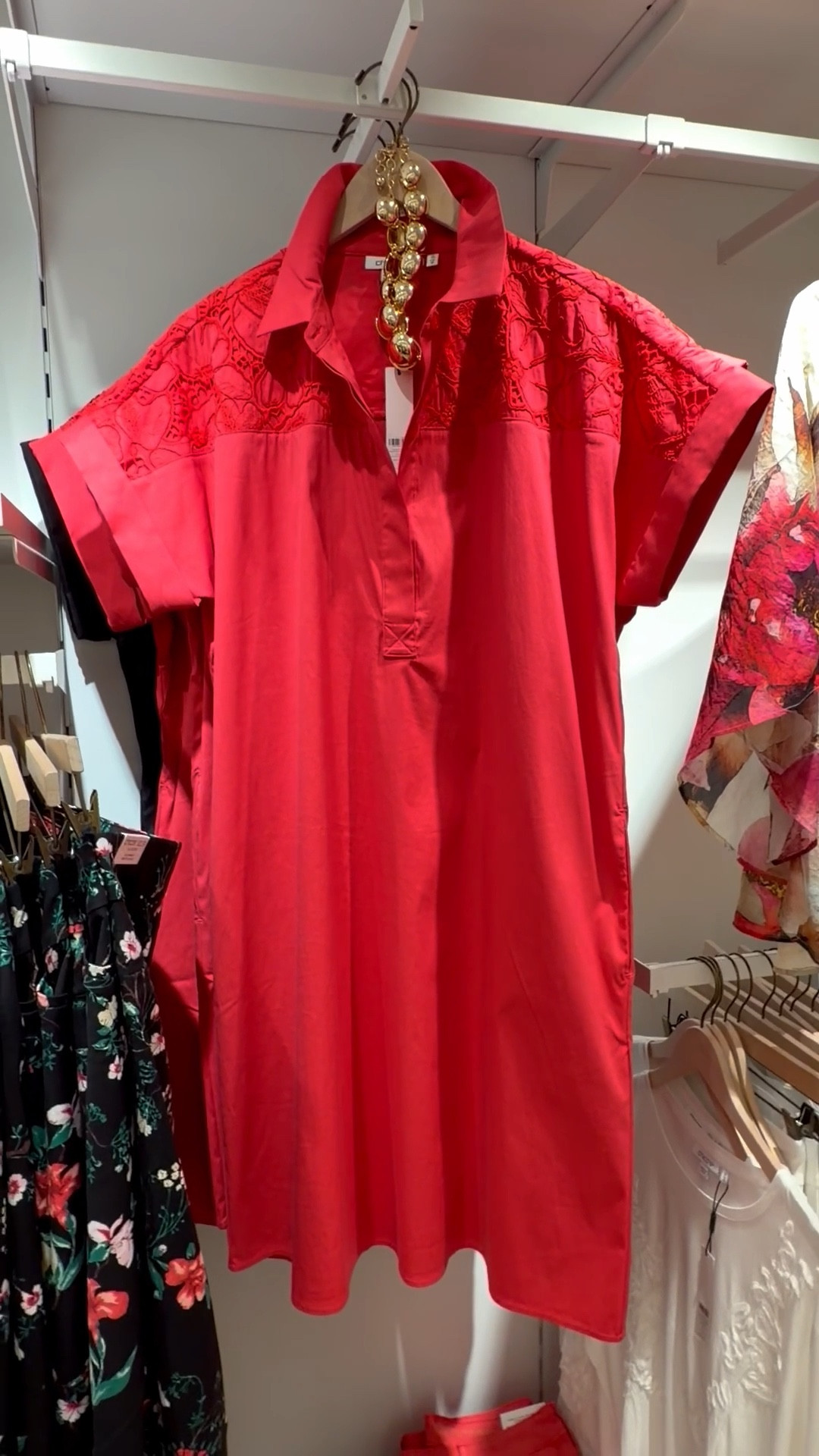 Made with Chico’s customer-favorite poplin fabric, featuring a sophisticated hand feel and embroidered lace front and back yoke
I am 5’7” and wear a size 0 in Chico’s unique sizing 

#LTKOver40 #LTKootd #LTKWorkwear