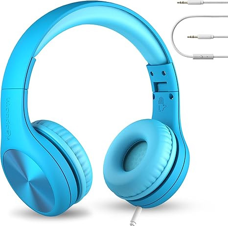 LilGadgets Connect+ Pro Kids Headphones with Mic and Cord, SharePort Technology, Over-Ear Foldabl... | Amazon (US)