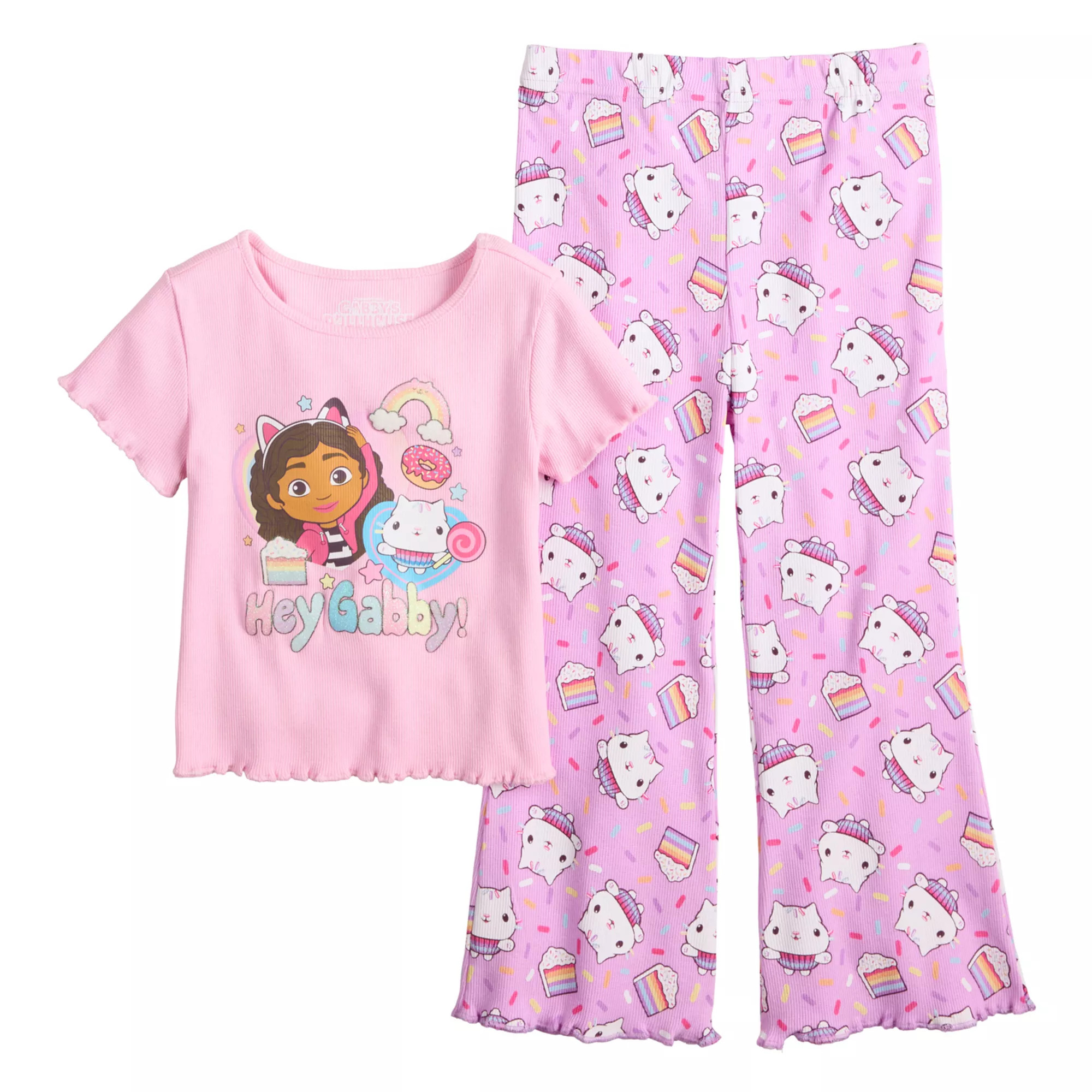 Girls 4-12 Gabby's Dollhouse Hey Gabby Graphic Tee & Pants Set | Kohl's
