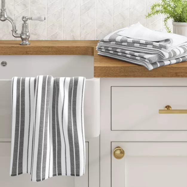 5pk Cotton Assorted Kitchen Towels - Threshold™ | Target