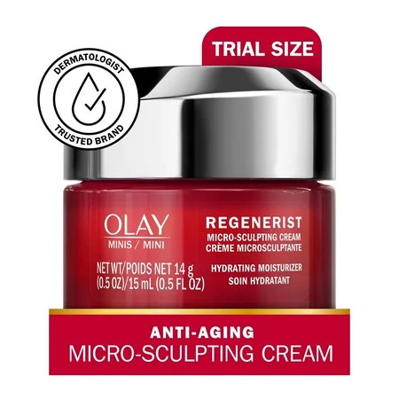 Olay Skin Care Regenerist Micro-Sculpting Face Cream Facial Moisturizer 0.5 oz | Walmart (US)