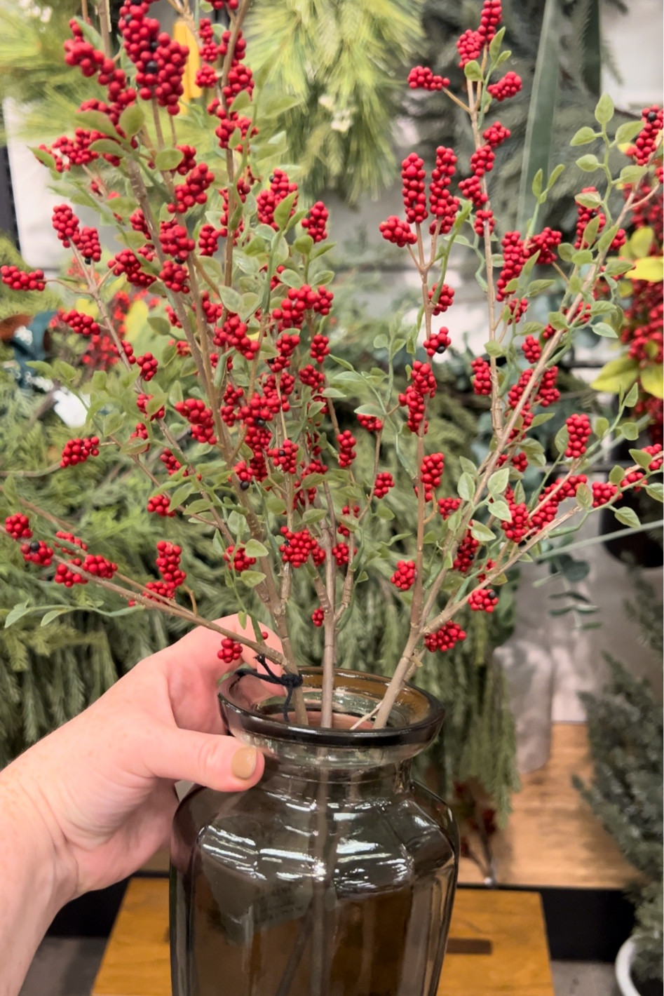 Christmas greenery 

Christmas florals, berry arrangement, target find 

#LTKSeasonal #LTKHome #LTKHoliday
