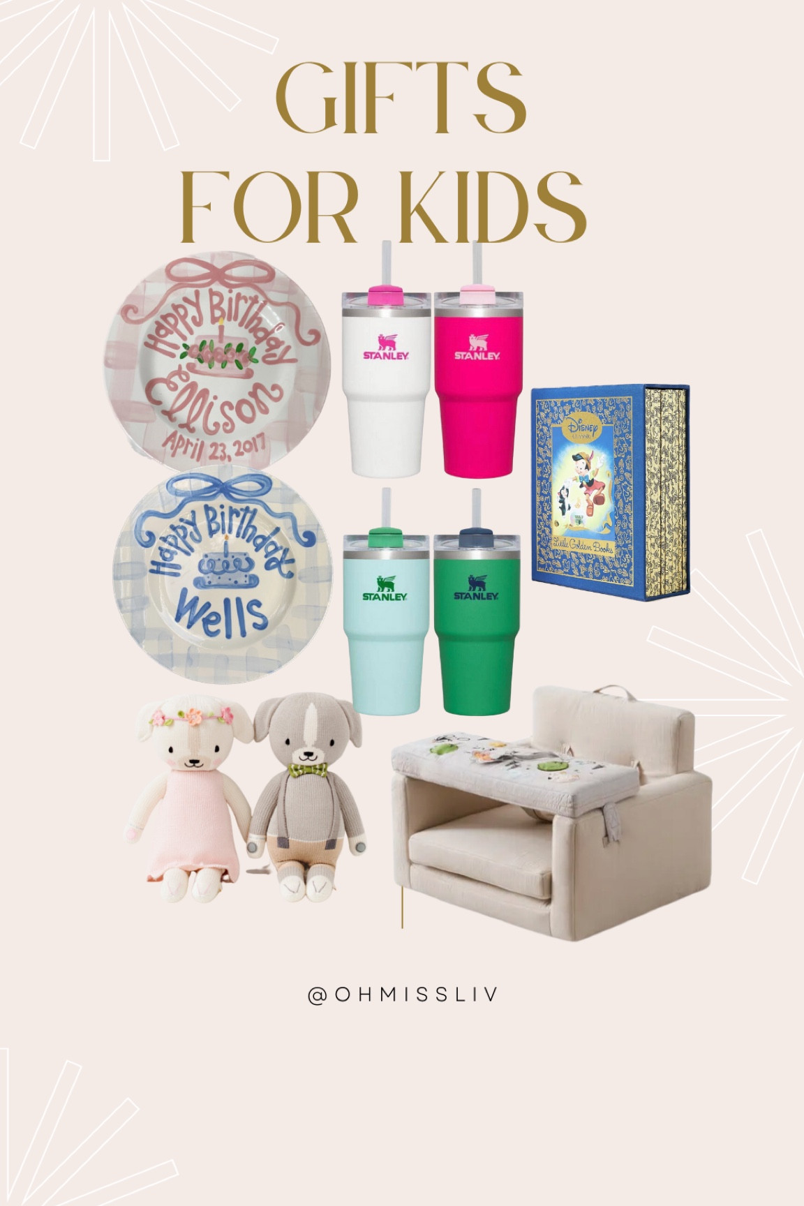 Unexpected Gifts for Kids of All Ages That Parents Will Love! Unique gift ideas from Aunts, Uncles for the Nieces & Nephews, Godmothers, Godfathers for their Godchild, Family Friends & More! 

Personalized Birthday Plate Annual Tradition for boys & girls! Stanley Cup 20 oz. duo pack perfect for little kids, tweens & teens! Disney Little Golden Books Gift Set cuddle + kind dolls Cuddle and Kind Plush Activity Chair Comfortable Lounger for Kids

#LTKkids #LTKbaby #LTKGiftGuide