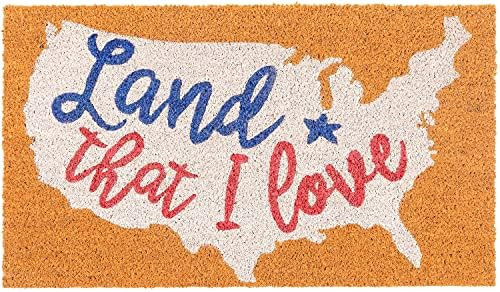 Avera Products | Land That I Love, Natural Coir Fiber Doormat, Anti-Slip PVC or Latex Mat Back | Amazon (US)