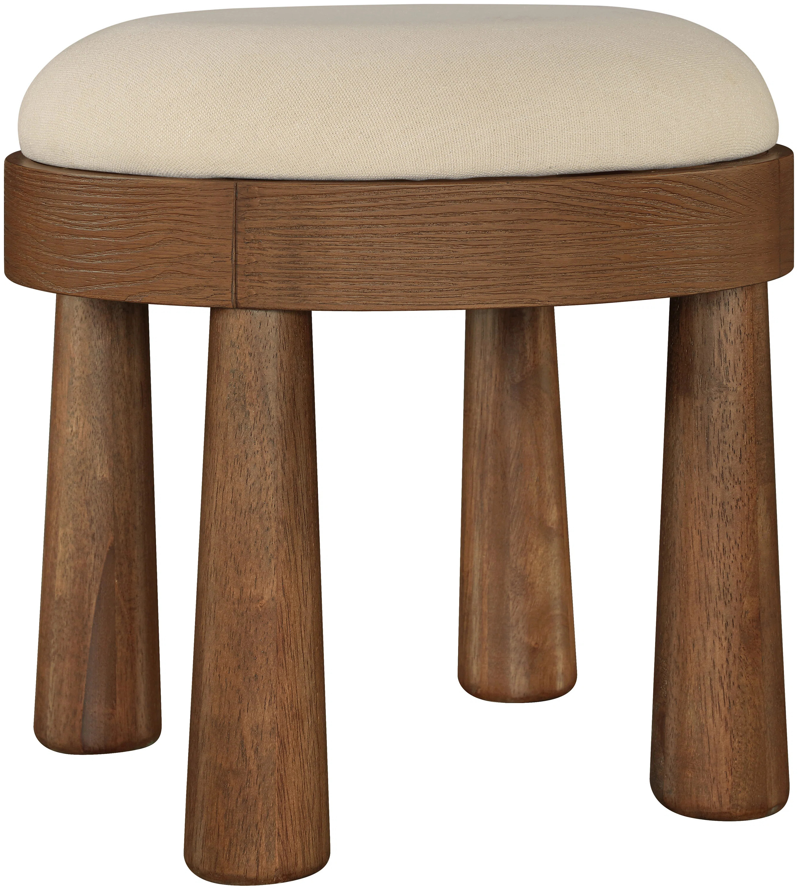 Latitude Run® Larea Linen Textured Fabric Upholstered Ottoman | Wayfair | Wayfair North America