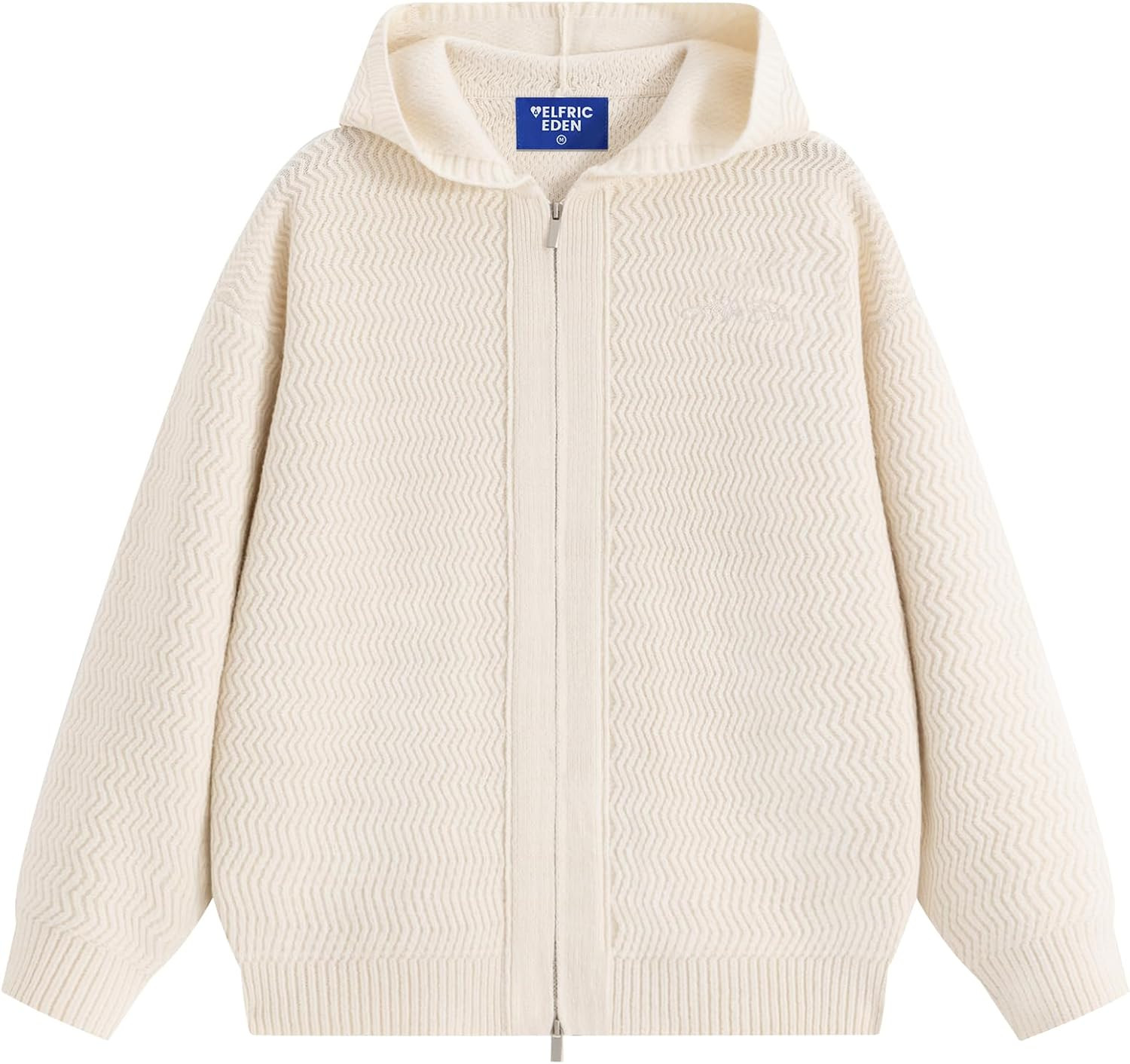 Aelfric Eden Zip Up Cardigan for Women Hooded Cardigan Sweater Knitted Drop Shoulder Fall Clothes Winter Hoodies Outerwear | Amazon (US)