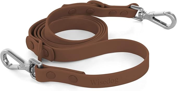 Wisedog Waterproof Standard Dog Leashes with 2 Hooks, 5 ft/ 6 ft Lengths, Adjustable for Traffic ... | Amazon (US)
