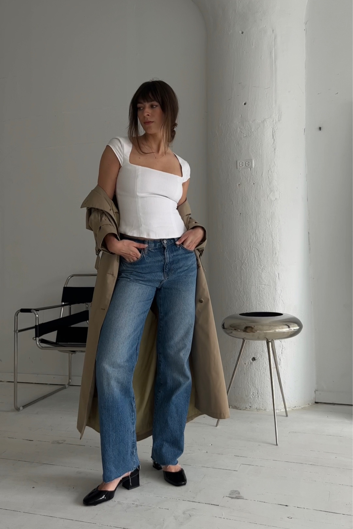 Cary High Rise Slouchy Wide Leg Cropped Jeans