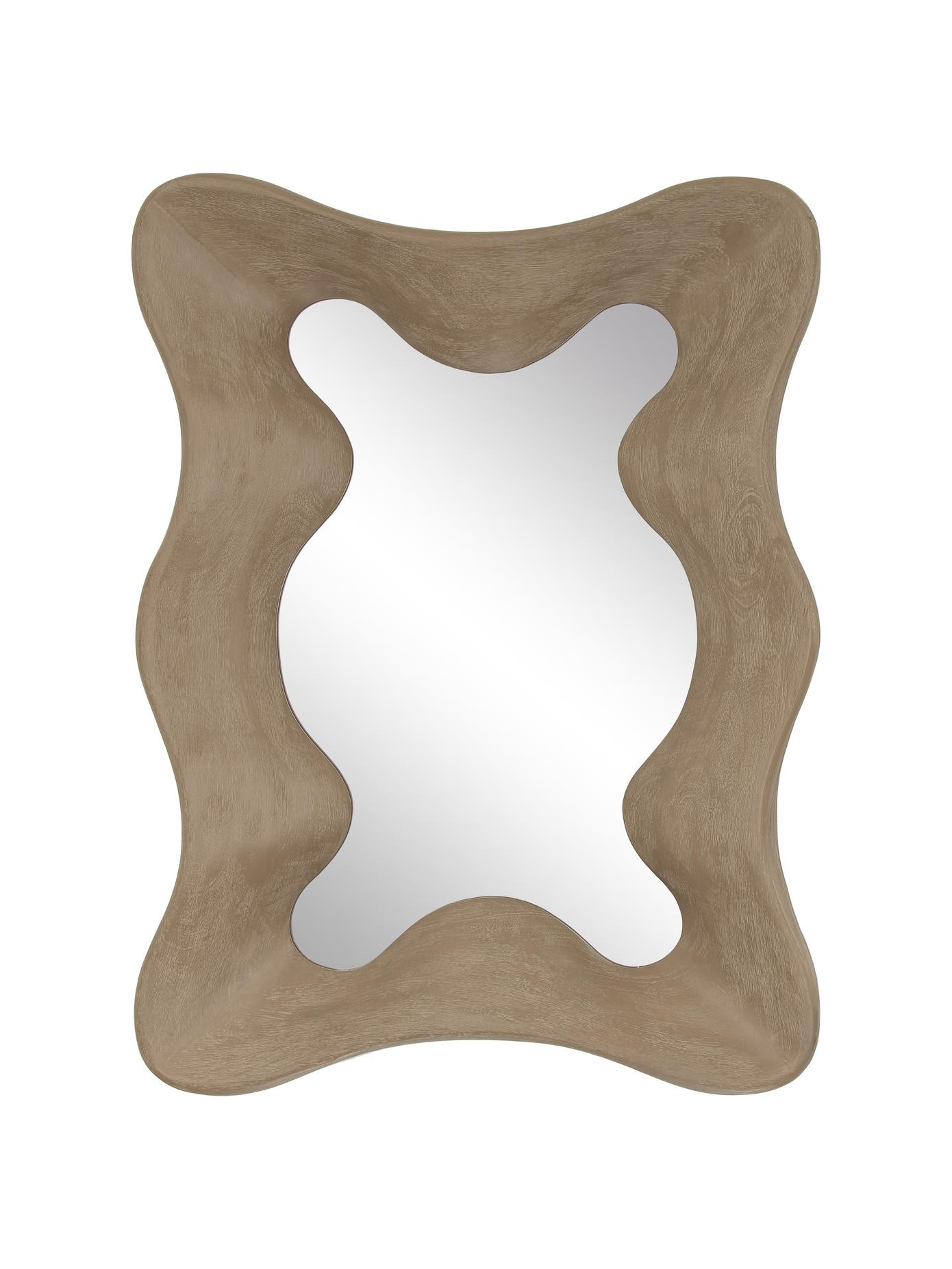 Wall mirror Riva with wavy frame made of mango wood | WestwingNow EU