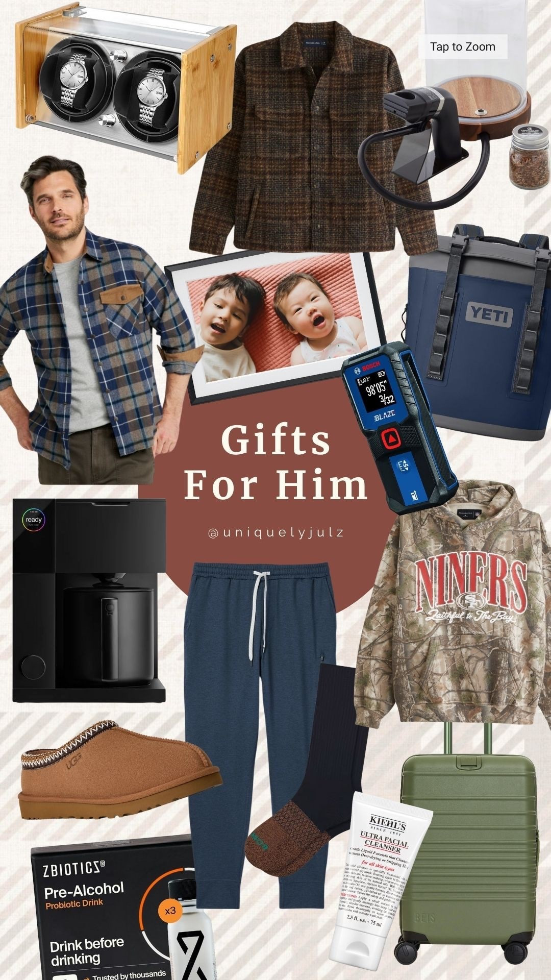 Gifts for him
Gifts for dad
Gifts for brother
Gifts for outdoor guys
Men’s sweats
Men’s Abercrombie
Beis luggage 
Ugg slippers
Abercrombie jacket 
Unique gifts for dad


#LTKHoliday #LTKGiftGuide #LTKCyberWeek