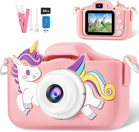 Kids Camera, Christmas Birthday Gifts for Kids, Toddler Camera Toys, 3 4 5 6 7 8 9 Year Old Girl ... | Amazon (US)