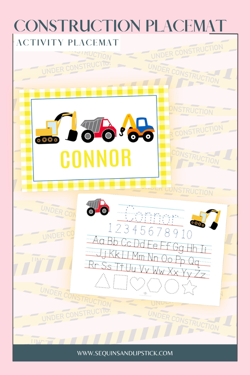 Keep little builders entertained with this fun construction-themed activity placemat 🚧✨ 

 #LTKmomlife #LTKfoodie #LTKKids