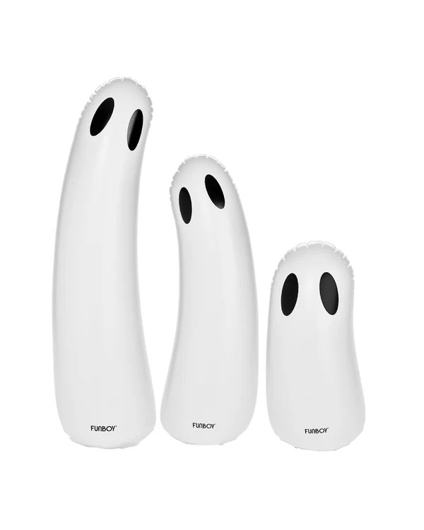 Standing Halloween Ghost Decor Light Up, 3-Pack | FUNBOY