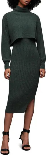 Margot Long Sleeve Wool & Alpaca Blend Dress | Nordstrom