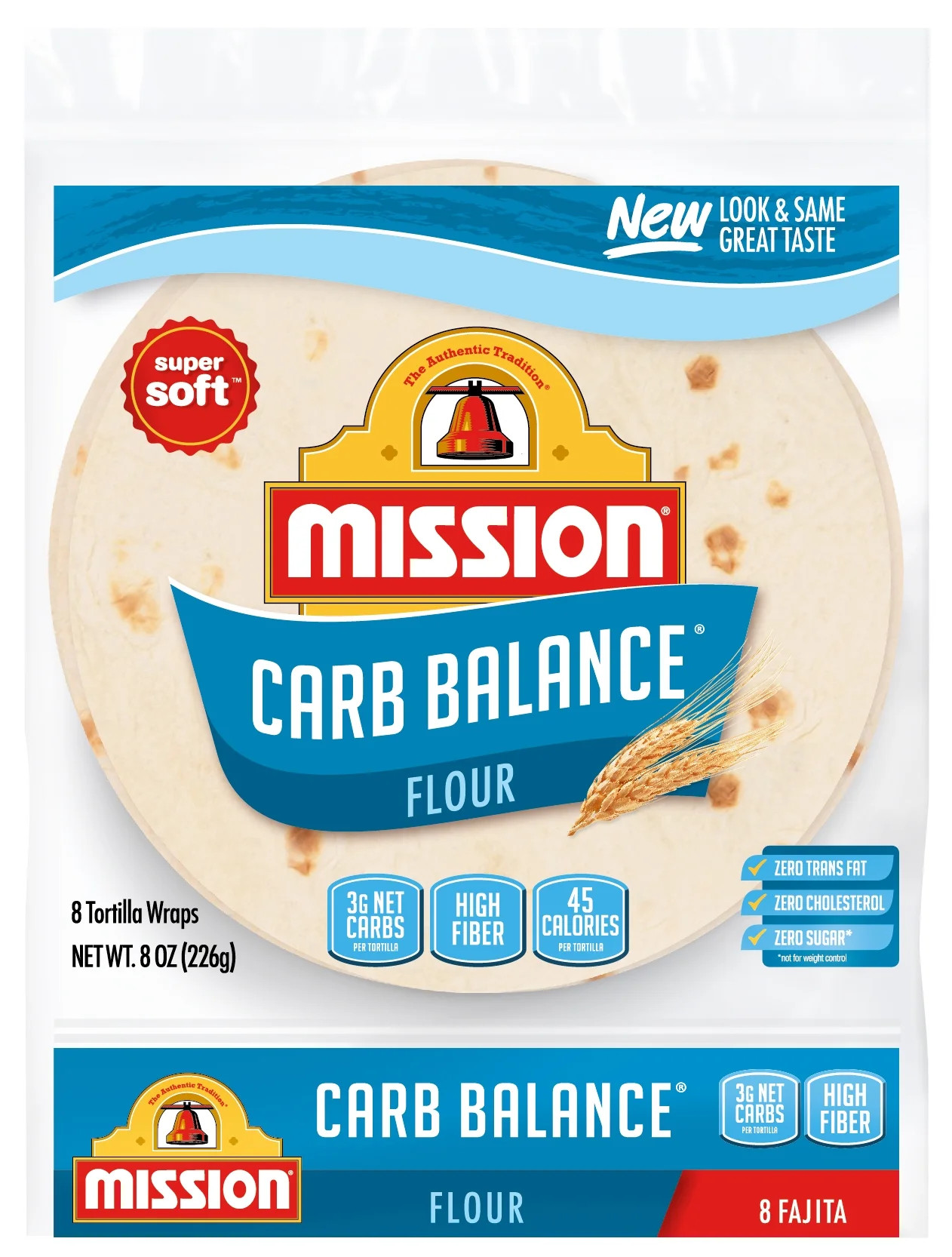 Mission Carb Balance Fajita Flour Tortillas, 8 Oz, 8 Count - Walmart.com | Walmart (US)